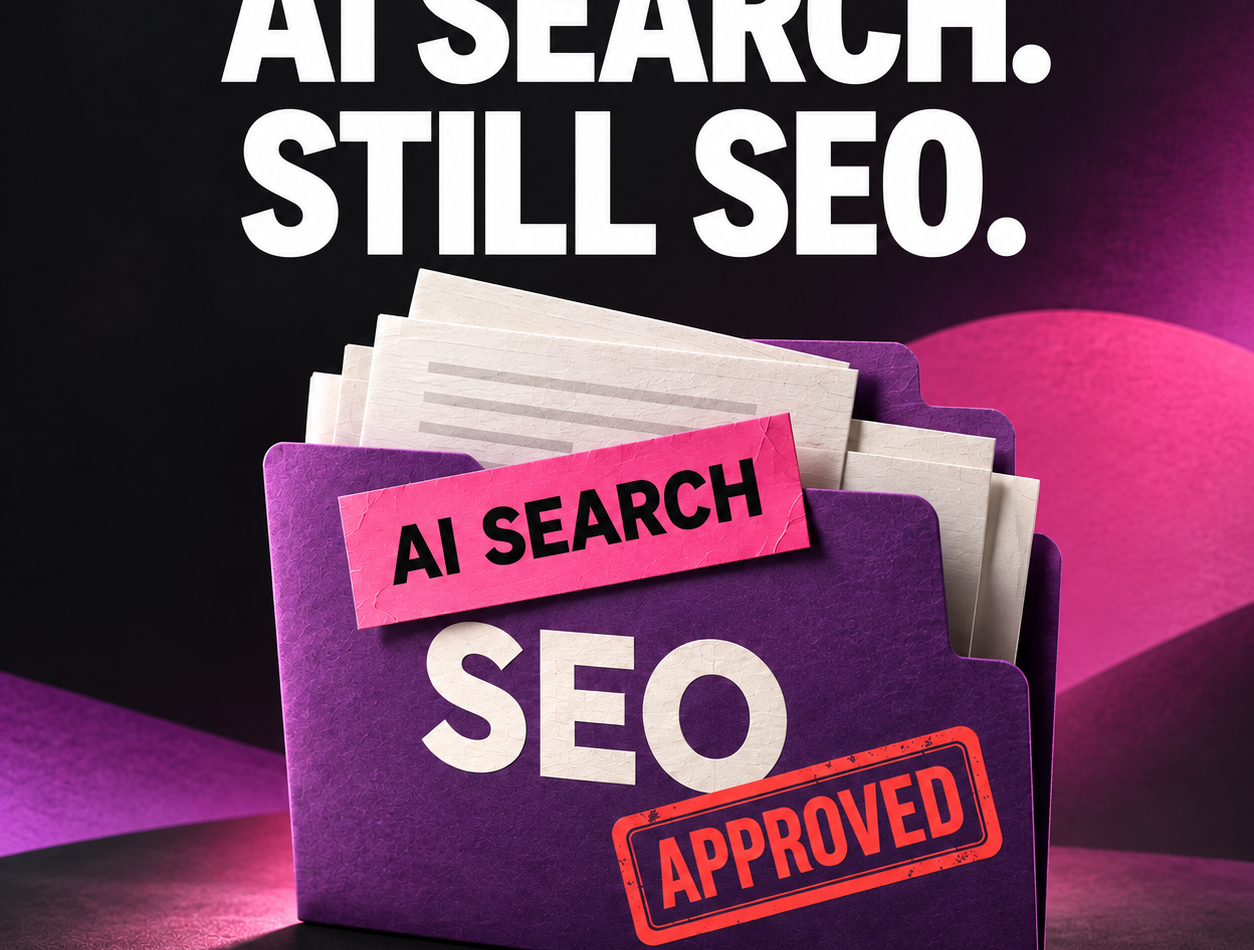Image showing the SEO and AI Search are the same. AI generated.
